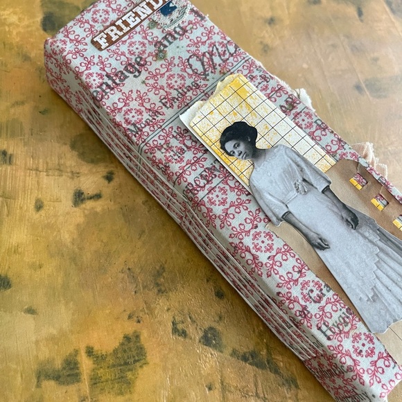 Tall Slim Junk Journal handmade distressed - Picture 2 of 10